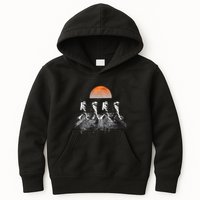 Astronauts Journey To Mars Astronauts In Walking In Space Kids Hoodie
