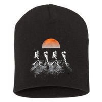 Astronauts Journey To Mars Astronauts In Walking In Space Short Acrylic Beanie