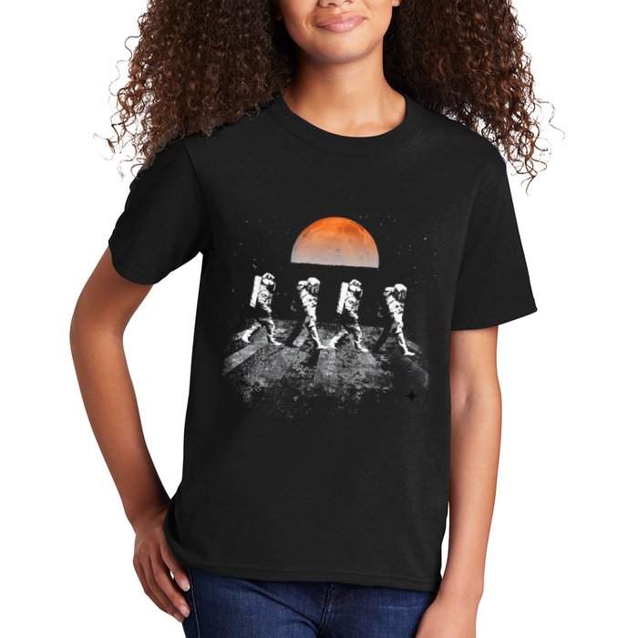 Astronauts Journey To Mars Astronauts In Walking In Space Kids T-Shirt