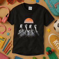Astronauts Journey To Mars Astronauts In Walking In Space Kids T-Shirt