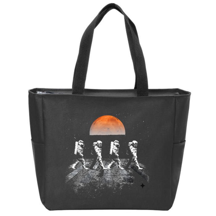 Astronauts Journey To Mars Astronauts In Walking In Space Zip Tote Bag
