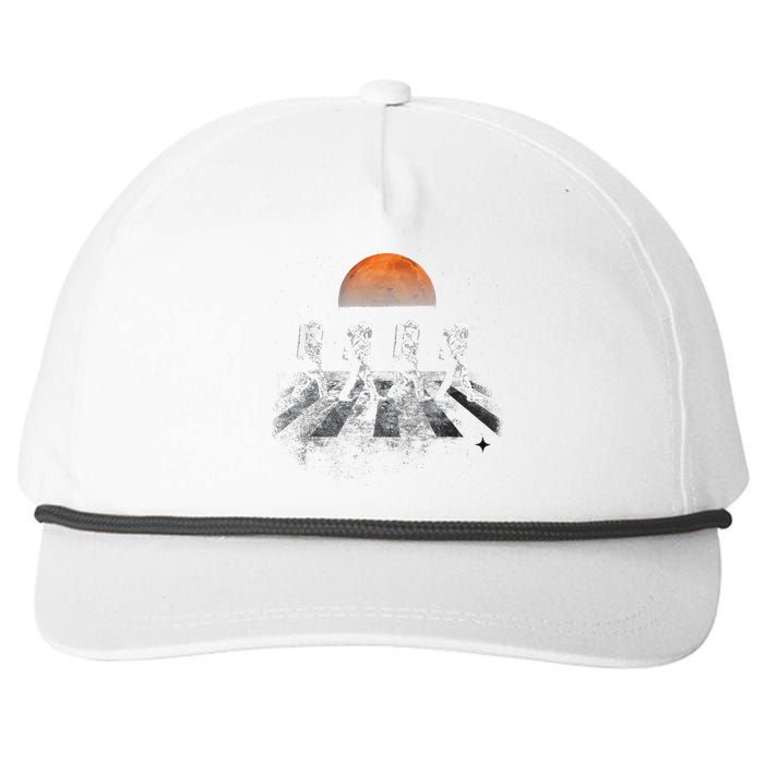 Astronauts Journey To Mars Astronauts In Walking In Space Snapback Five-Panel Rope Hat