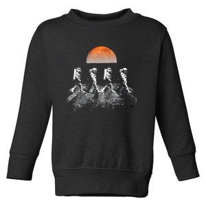 Astronauts Journey To Mars Astronauts In Walking In Space Toddler Sweatshirt