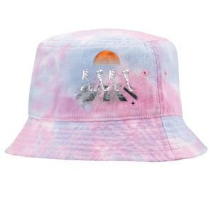 Astronauts Journey To Mars Astronauts In Walking In Space Tie-Dyed Bucket Hat