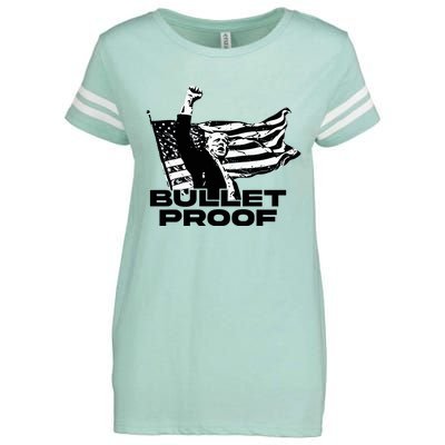 Alex Jones Trump Bulletproof Enza Ladies Jersey Football T-Shirt