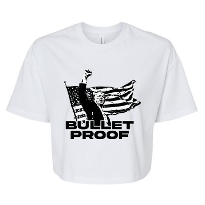 Alex Jones Trump Bulletproof Bella+Canvas Jersey Crop Tee