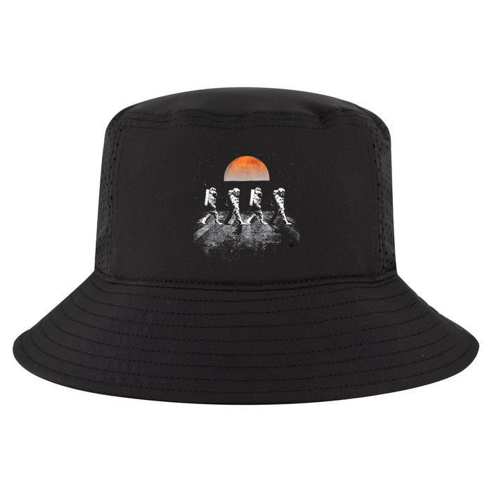 Astronauts Journey To Mars Astronauts In Walking In Space Cool Comfort Performance Bucket Hat