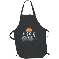 Astronauts Journey To Mars Astronauts In Walking In Space Full-Length Apron With Pockets