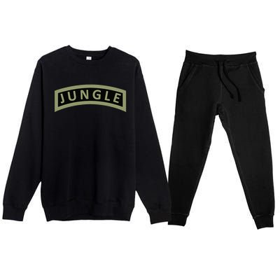 Army Jungle Tab Premium Crewneck Sweatsuit Set