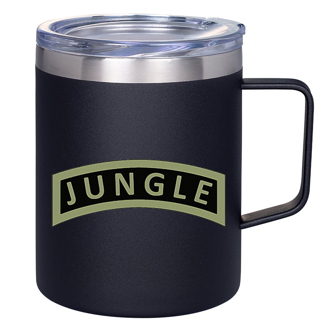 Army Jungle Tab 12oz Stainless Steel Coffee Mug