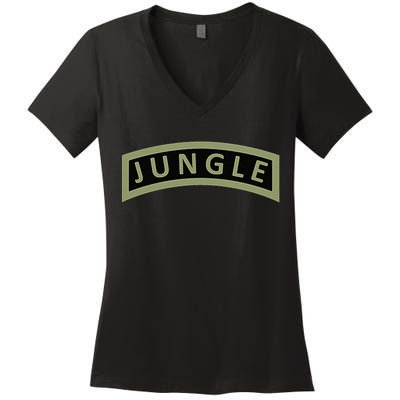 Army Jungle Tab Women's V-Neck T-Shirt