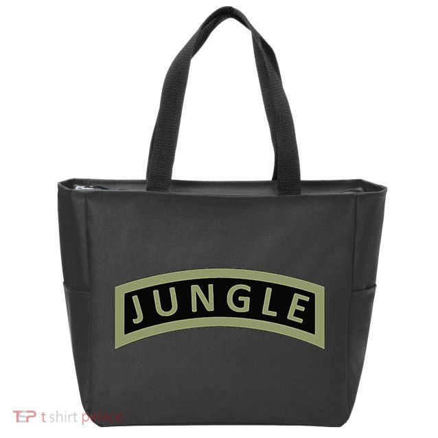 Army Jungle Tab Zip Tote Bag