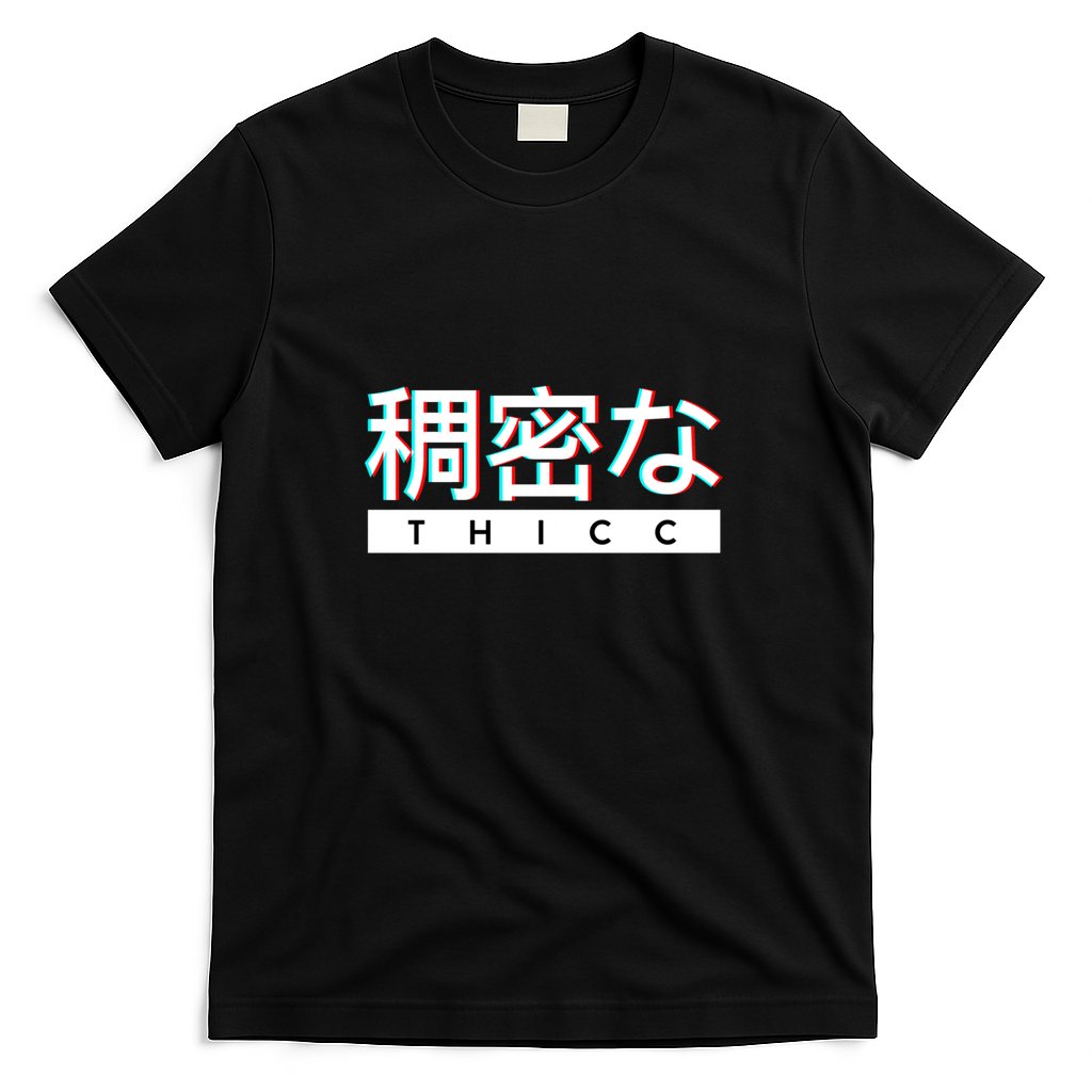 Aesthetic Japanese Thicc Logo T-Shirt