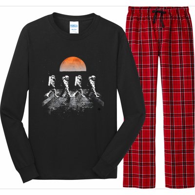 Astronauts Journey To Mars Astronauts In Walking In Space Long Sleeve Pajama Set