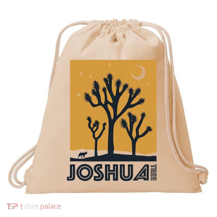 America Joshua Tree California Drawstring Bag