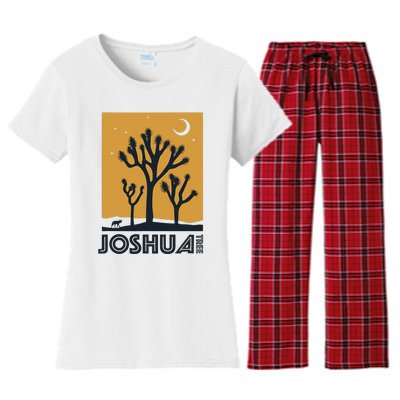 America Joshua Tree California Women's Flannel Pajama Set