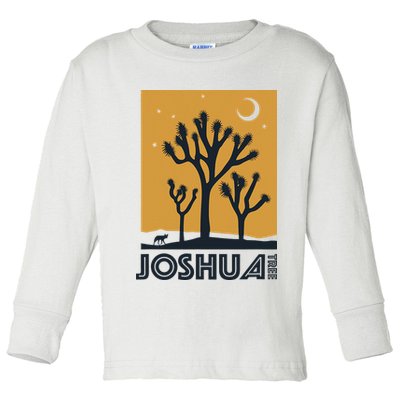 America Joshua Tree California Toddler Long Sleeve Shirt