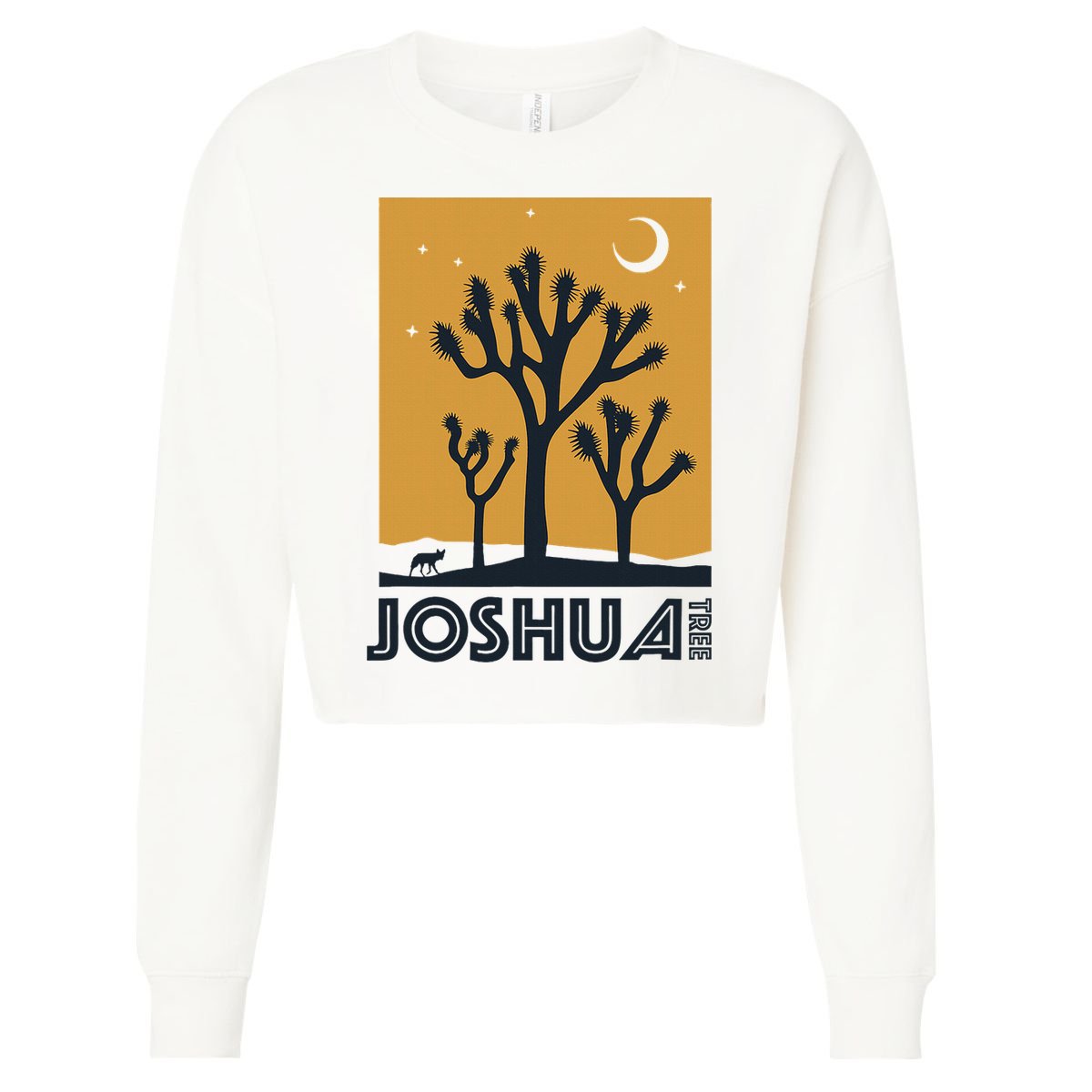 America Joshua Tree California Cropped Pullover Crew