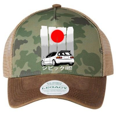 Automotive Jdm Vintage Hatch Civic Eg6 Legacy Tie Dye Trucker Hat