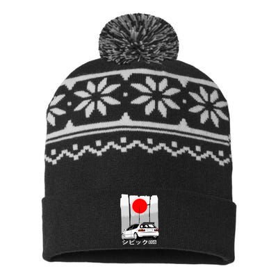 Automotive Jdm Vintage Hatch Civic Eg6 USA-Made Snowflake Beanie