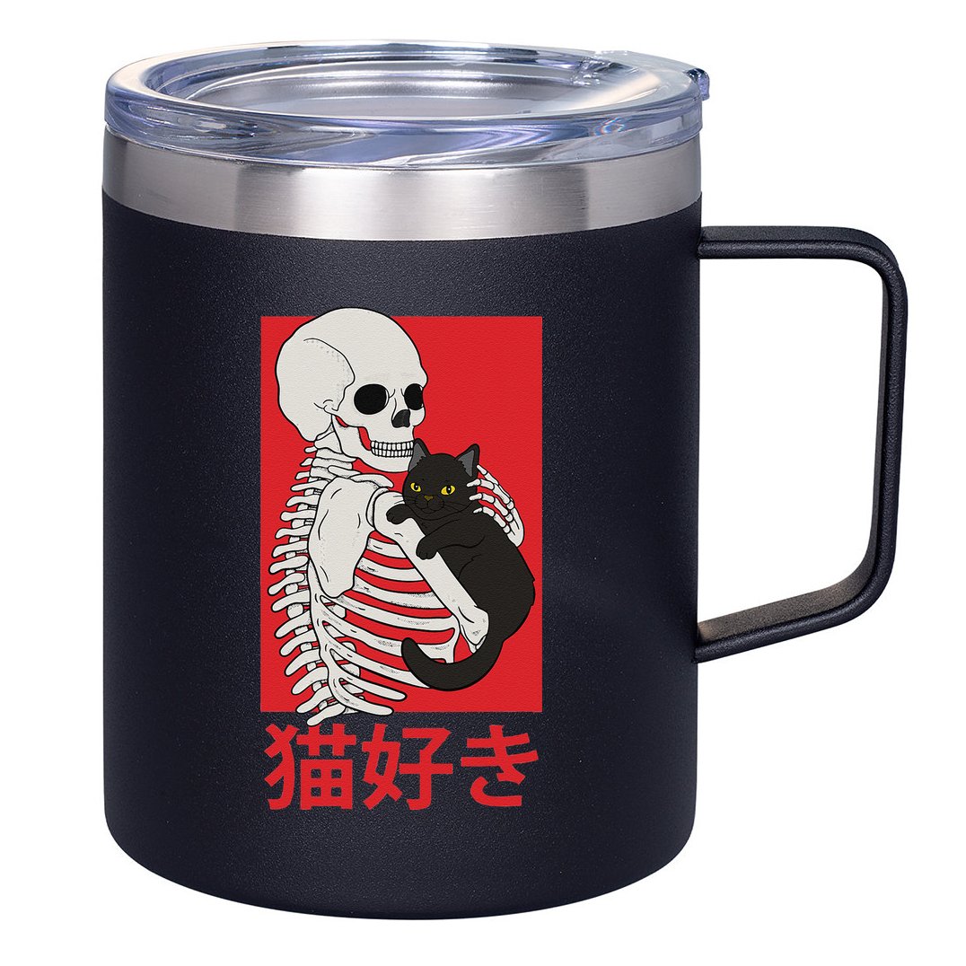 Aesthetic Japan Vaporwave Otaku Streetwear Techwear Anime  12oz Stainless Steel Coffee Mug