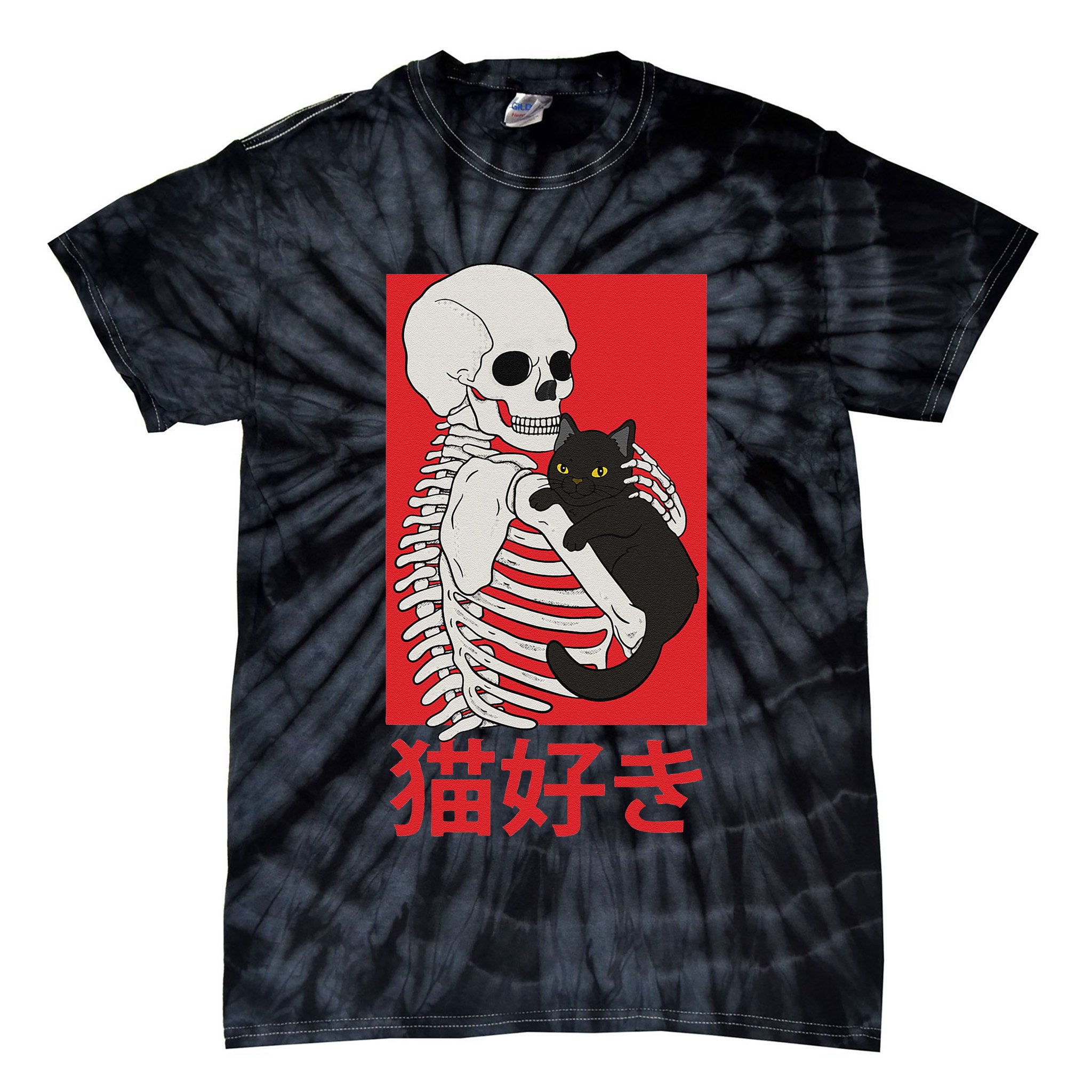 Aesthetic Japan Vaporwave Otaku Streetwear Techwear Anime  Tie-Dye T-Shirt