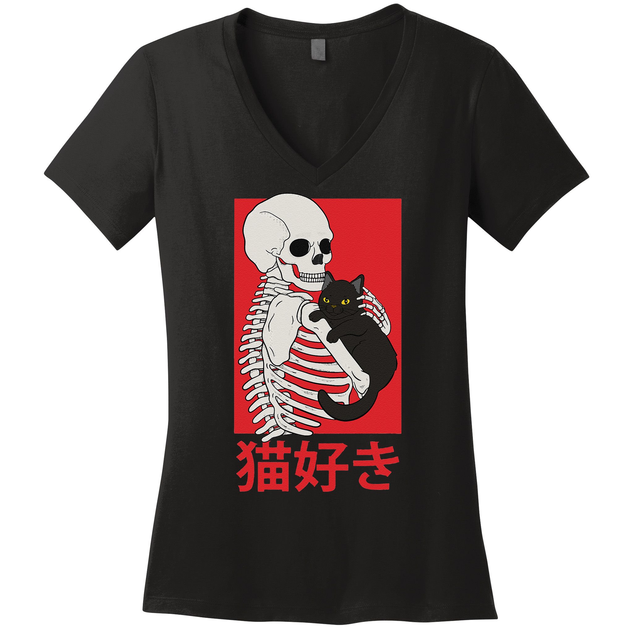 Aesthetic Japan Vaporwave Otaku Streetwear Techwear Anime  Women's V-Neck T-Shirt