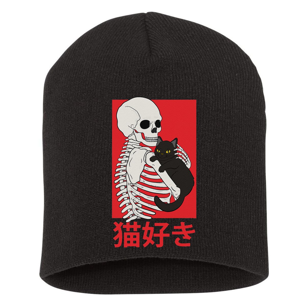 Aesthetic Japan Vaporwave Otaku Streetwear Techwear Anime  Short Acrylic Beanie