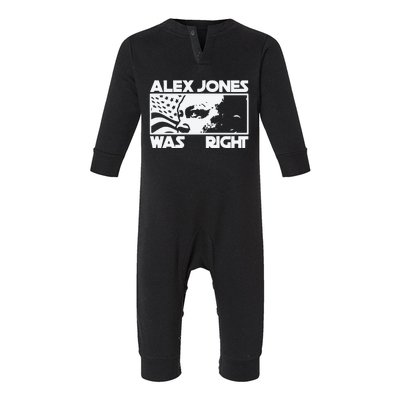 Alex Jones Was Right Infant Fleece One Piece