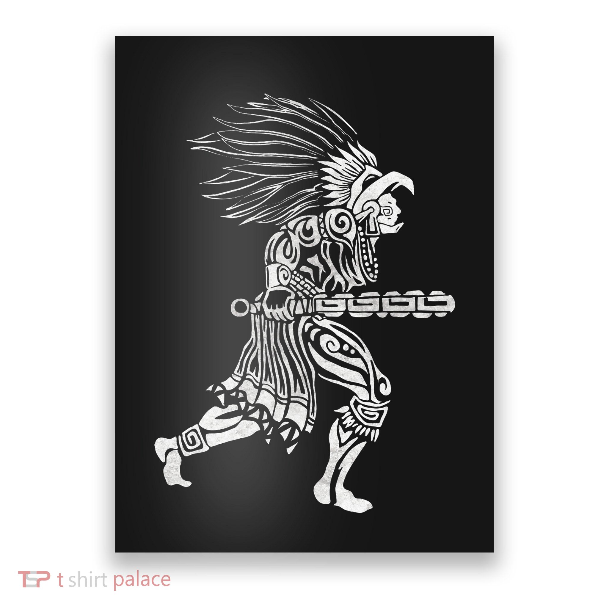 Aztec Jaguar Warrior Mayan Warrior Ancient Aztec Poster