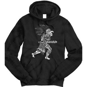 Aztec Jaguar Warrior Mayan Warrior Ancient Aztec Tie Dye Hoodie