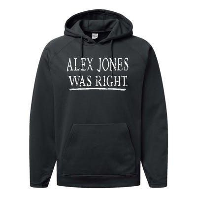 Alex Jones Was Right Kassi Ware Performance Fleece Hoodie