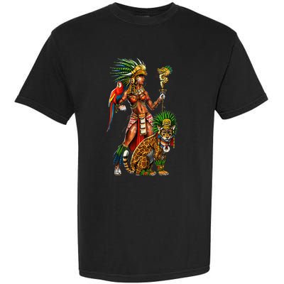 Aztec Jaguar Warrior Ancient Mayan Goddess Garment-Dyed Heavyweight T-Shirt