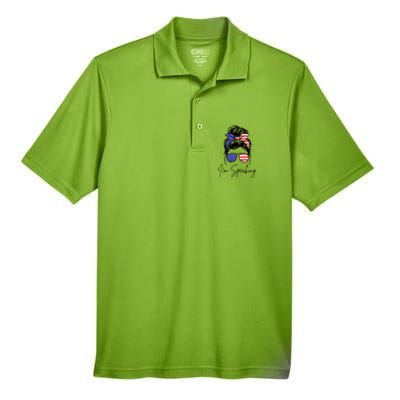 American – Kamala 2024 I Am Speaking Gift Men's Origin Performance Piqué Polo