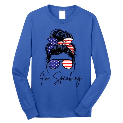 American – Kamala 2024 I Am Speaking Gift Long Sleeve Shirt