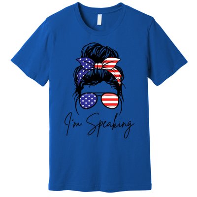 American – Kamala 2024 I Am Speaking Gift Premium T-Shirt