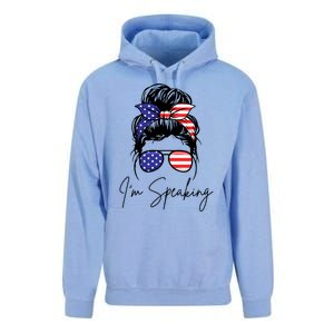 American – Kamala 2024 I Am Speaking Gift Unisex Surf Hoodie