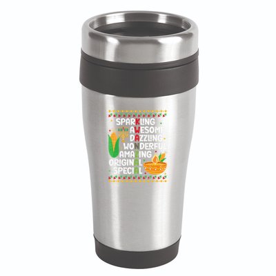 African Kwanzaa 7 Principles Acronym Kinara Corn Unity Cup 16oz Travel Tumbler