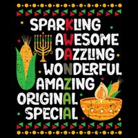 African Kwanzaa 7 Principles Acronym Kinara Corn Unity Cup Zip Tote Bag