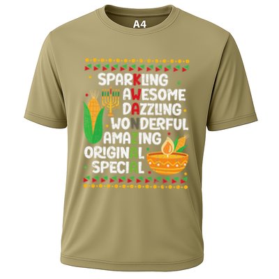African Kwanzaa 7 Principles Acronym Kinara Corn Unity Cup Performance Shirt