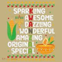 African Kwanzaa 7 Principles Acronym Kinara Corn Unity Cup Button