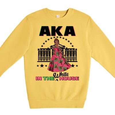 AKA In The White House Kamala Harris AKA Sorority Pride  Premium Crewneck Sweatshirt