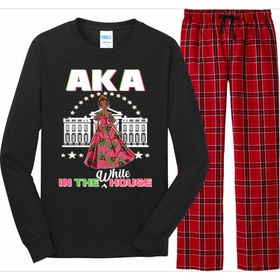 AKA In The White House Kamala Harris AKA Sorority Pride  Long Sleeve Pajama Set