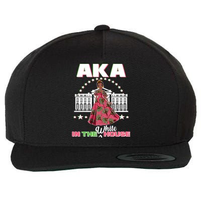 AKA In The White House Kamala Harris AKA Sorority Pride  Wool Snapback Cap