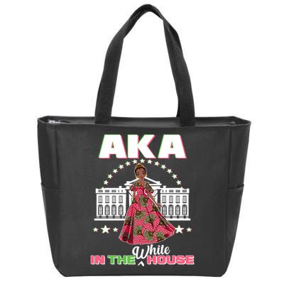 AKA In The White House Kamala Harris AKA Sorority Pride  Zip Tote Bag