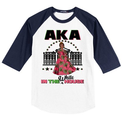 AKA In The White House Kamala Harris AKA Sorority Pride  Baseball Sleeve Shirt