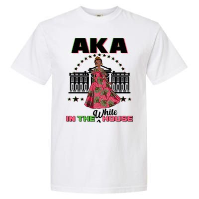 AKA In The White House Kamala Harris AKA Sorority Pride  Garment-Dyed Heavyweight T-Shirt