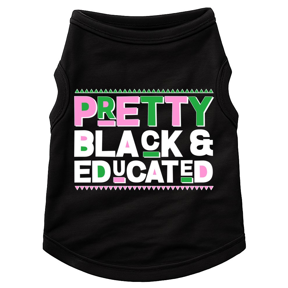 Pretty Black And Educated Doggie Tank