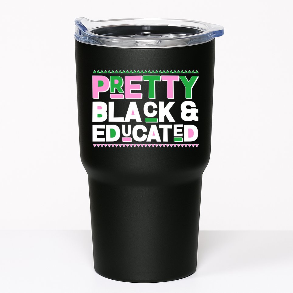 Pretty Black And Educated Tumbler