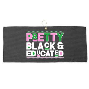 Pretty Black And Educated Large Microfiber Waffle Golf Towel